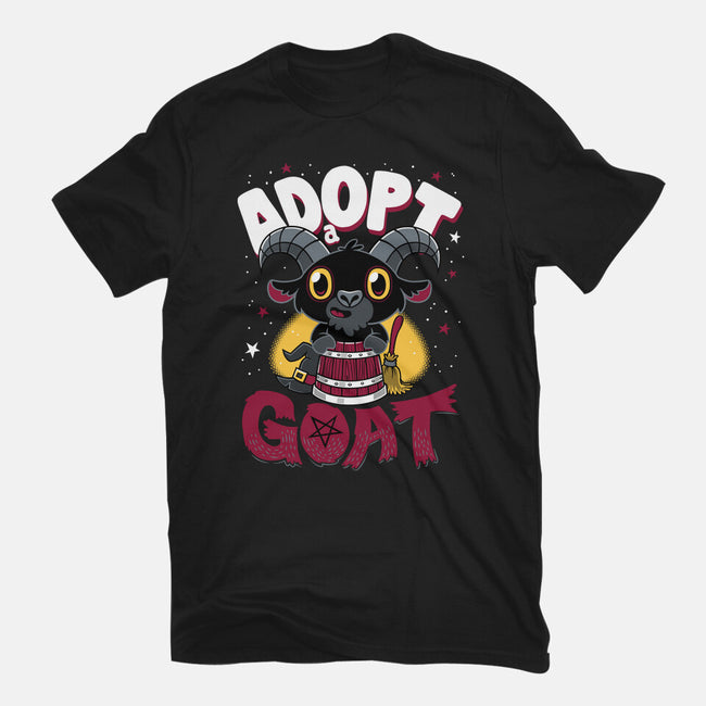 Adopt A Goat-womens basic tee-Nemons