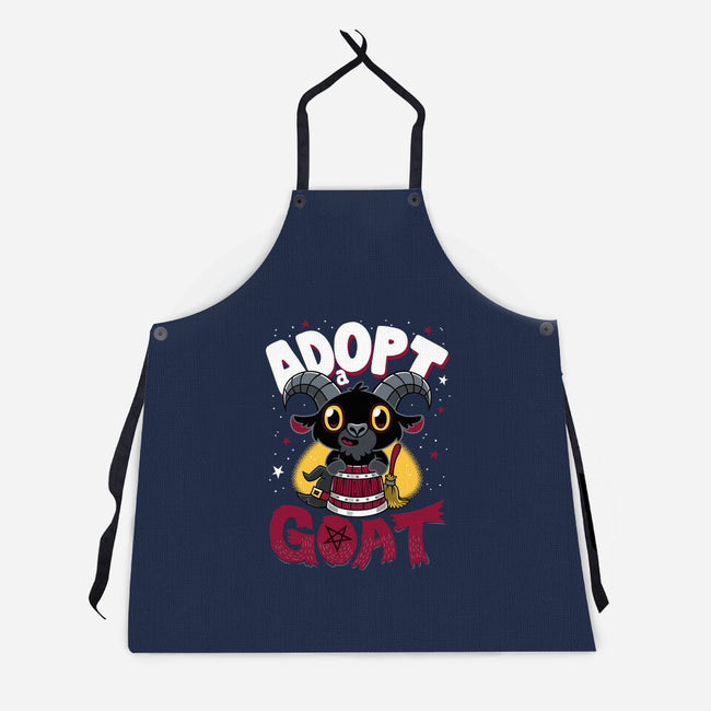 Adopt A Goat-unisex kitchen apron-Nemons