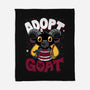 Adopt A Goat-none fleece blanket-Nemons