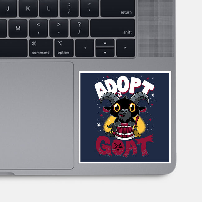 Adopt A Goat-none glossy sticker-Nemons