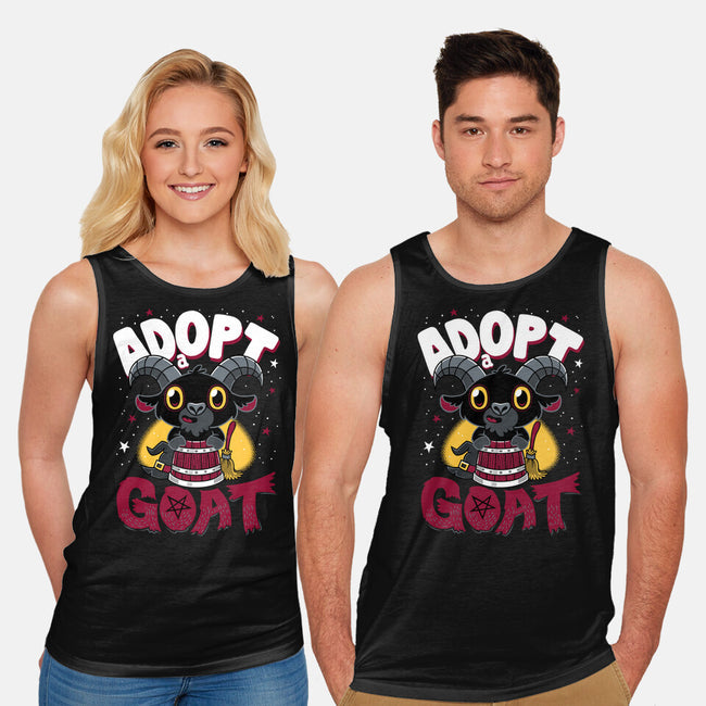 Adopt A Goat-unisex basic tank-Nemons