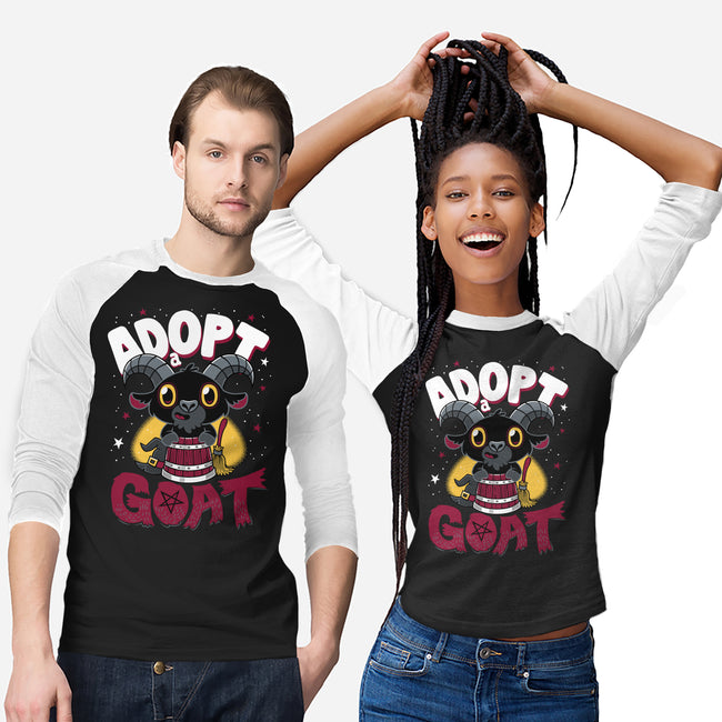 Adopt A Goat-unisex baseball tee-Nemons