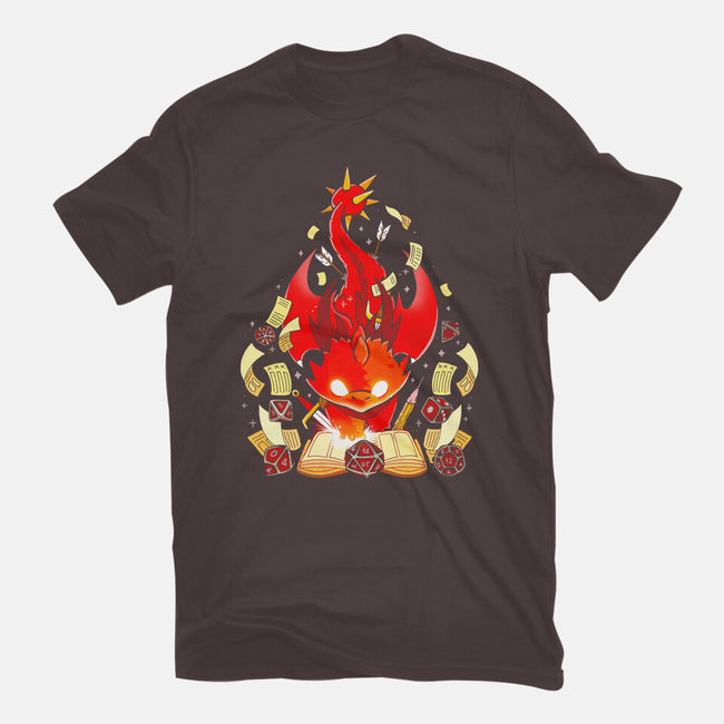 Dragon Set Dice-womens basic tee-Vallina84