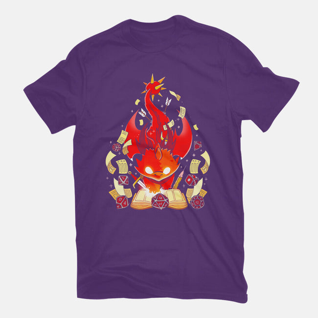 Dragon Set Dice-womens basic tee-Vallina84