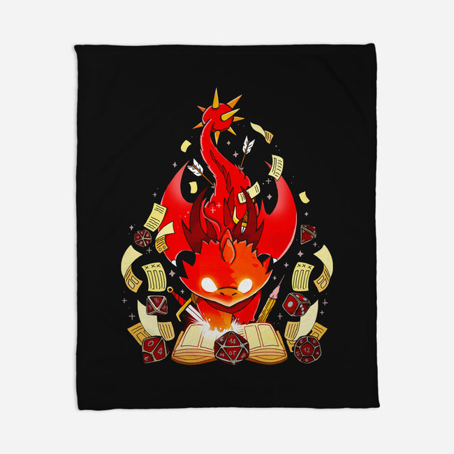 Dragon Set Dice-none fleece blanket-Vallina84