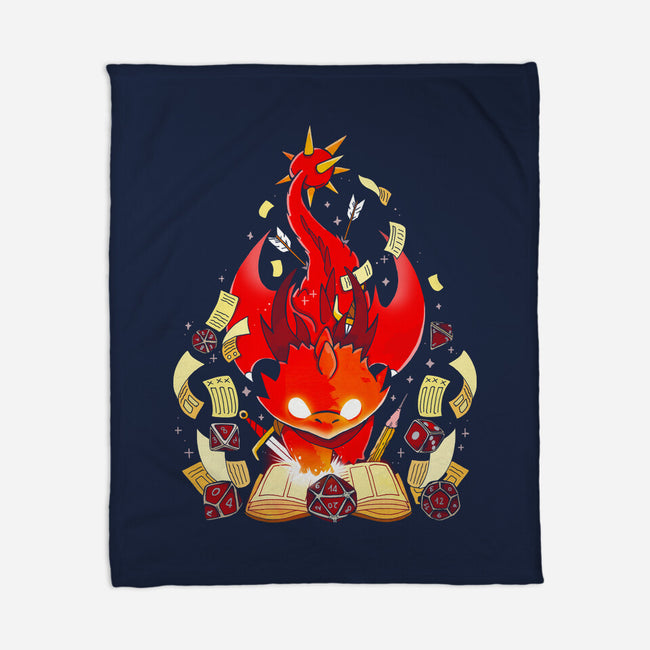 Dragon Set Dice-none fleece blanket-Vallina84