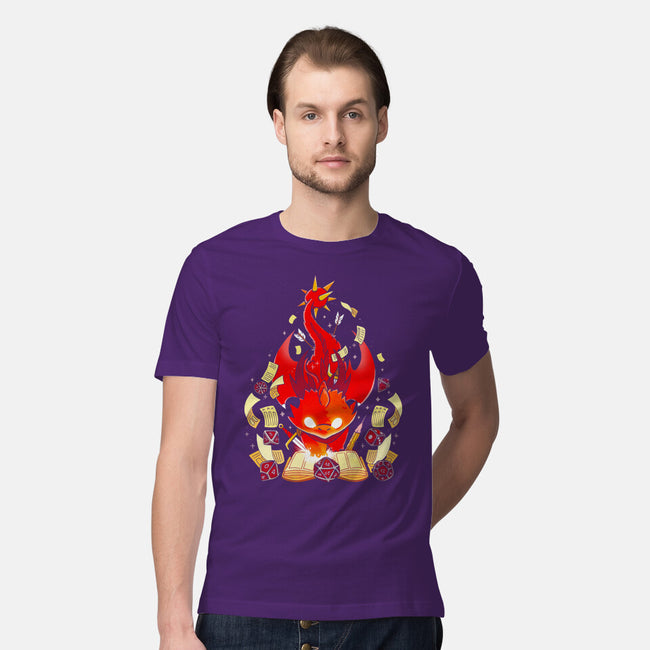 Dragon Set Dice-mens premium tee-Vallina84