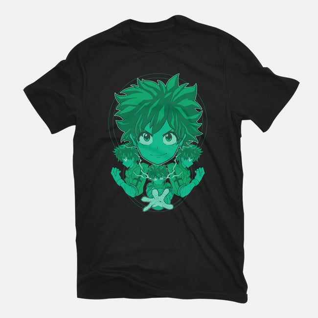 Green Hero-mens basic tee-Astrobot Invention