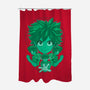 Green Hero-none polyester shower curtain-Astrobot Invention