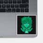 Green Hero-none glossy sticker-Astrobot Invention