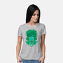 Green Hero-womens basic tee-Astrobot Invention
