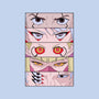 Cyberpunk Eyes-none removable cover w insert throw pillow-Zody