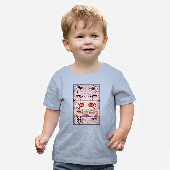 Cyberpunk Eyes-baby basic tee-Zody
