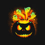 Pumpkin Ghosts-none memory foam bath mat-erion_designs