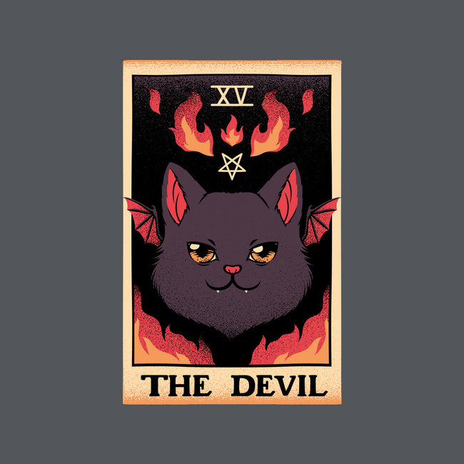 The Devil Cat Tarot Card-none polyester shower curtain-tobefonseca