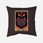 The Devil Cat Tarot Card-none removable cover throw pillow-tobefonseca