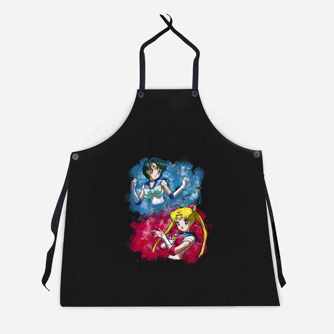 Moon And Mercury-unisex kitchen apron-nickzzarto