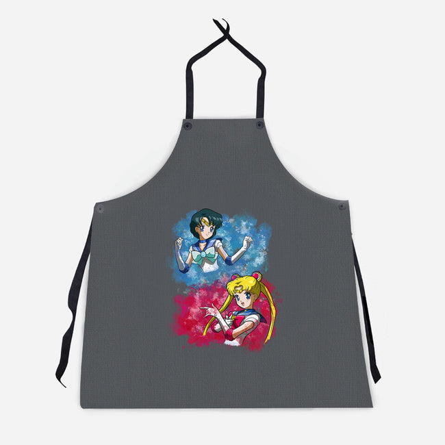 Moon And Mercury-unisex kitchen apron-nickzzarto