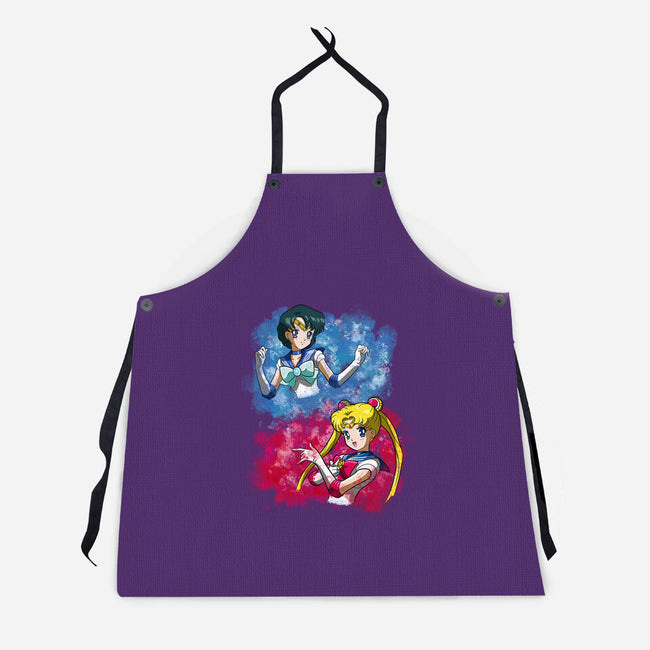 Moon And Mercury-unisex kitchen apron-nickzzarto