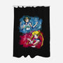 Moon And Mercury-none polyester shower curtain-nickzzarto