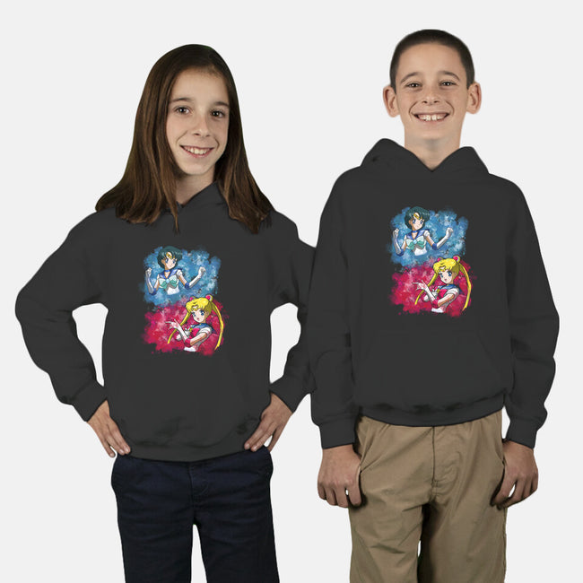 Moon And Mercury-youth pullover sweatshirt-nickzzarto