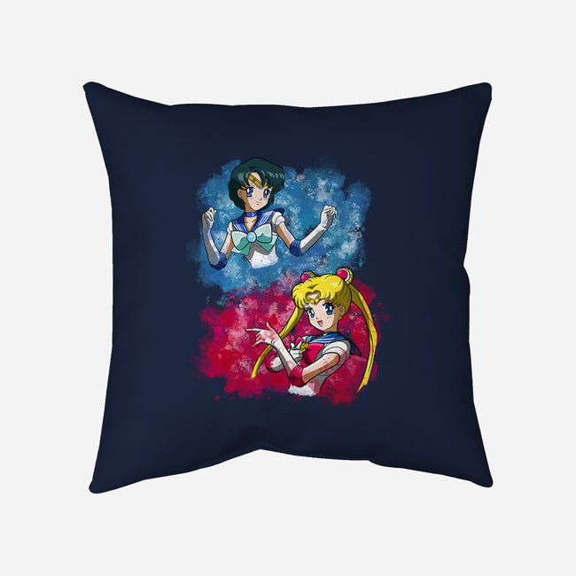 Moon And Mercury-none removable cover w insert throw pillow-nickzzarto