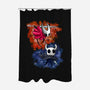 Friend Or Enemy-none polyester shower curtain-nickzzarto