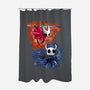 Friend Or Enemy-none polyester shower curtain-nickzzarto