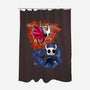 Friend Or Enemy-none polyester shower curtain-nickzzarto