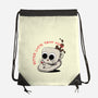 Better Latte Than Never-none drawstring bag-zawitees