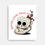 Better Latte Than Never-none stretched canvas-zawitees