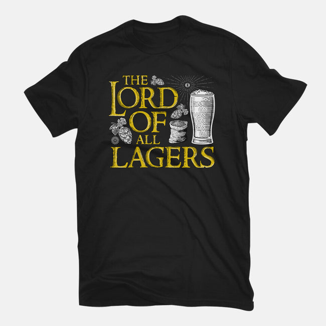 The Lord Of All Lagers-womens fitted tee-rocketman_art
