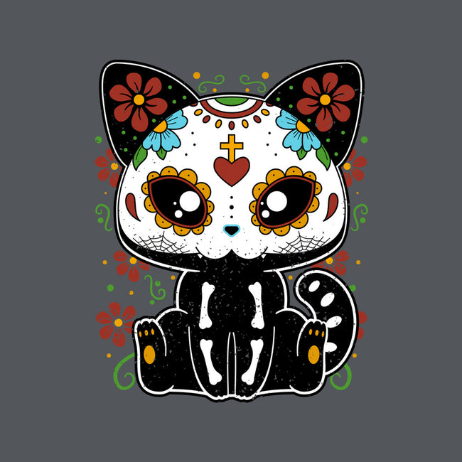 Dia De Los Gatos Muertos-none memory foam bath mat-retrodivision