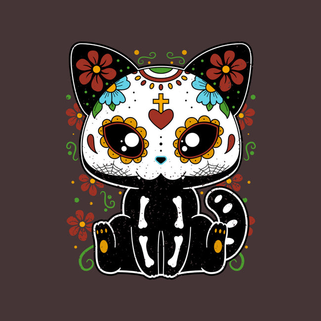 Dia De Los Gatos Muertos-none memory foam bath mat-retrodivision
