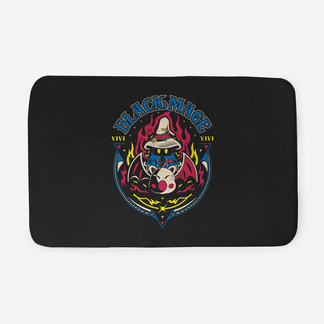 Black Mage And Kupo-none memory foam bath mat-Logozaste