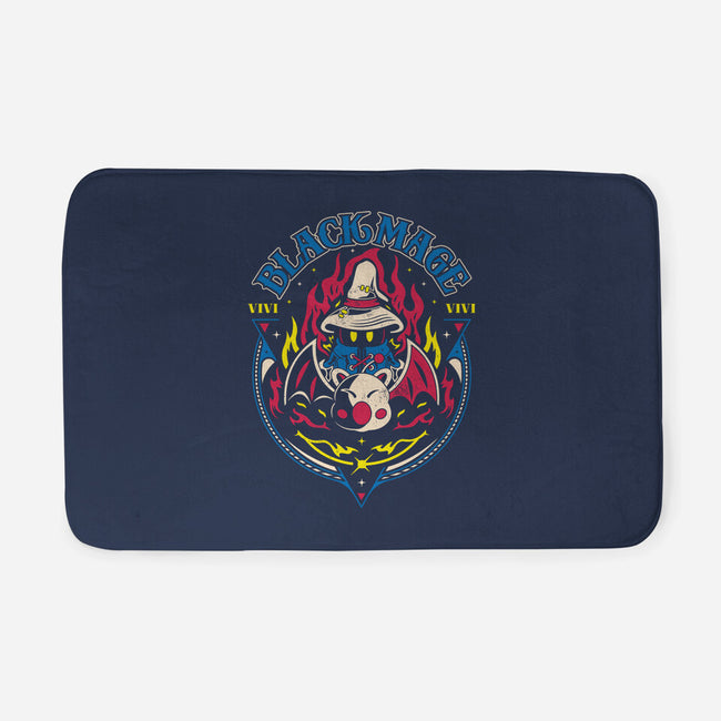 Black Mage And Kupo-none memory foam bath mat-Logozaste