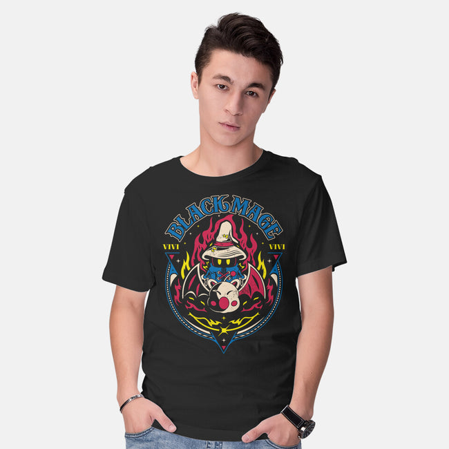 Black Mage And Kupo-mens basic tee-Logozaste