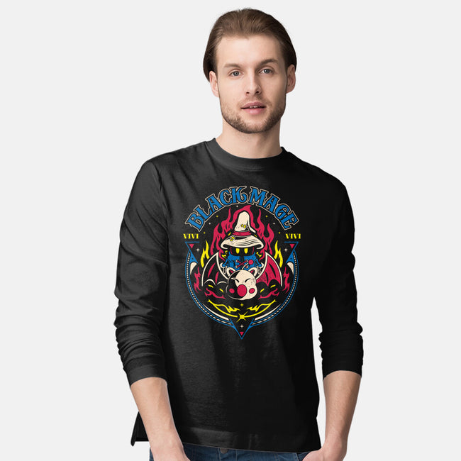 Black Mage And Kupo-mens long sleeved tee-Logozaste