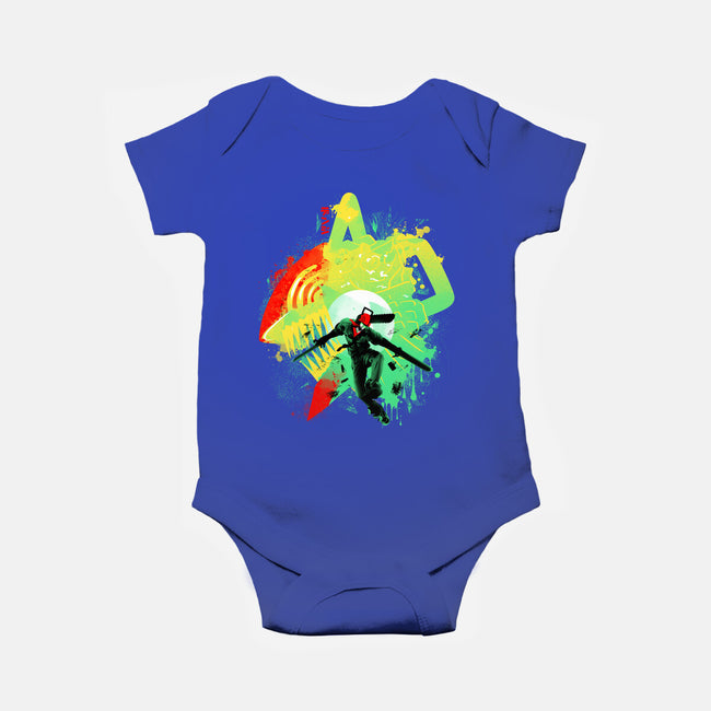 Chainsaw Rage-baby basic onesie-IKILO