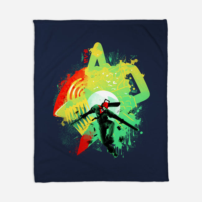 Chainsaw Rage-none fleece blanket-IKILO