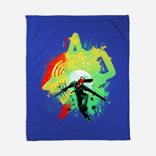 Chainsaw Rage-none fleece blanket-IKILO