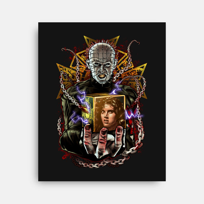 Death Cube-none stretched canvas-Conjura Geek