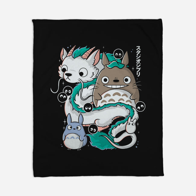 Magical Beings-none fleece blanket-Douglasstencil