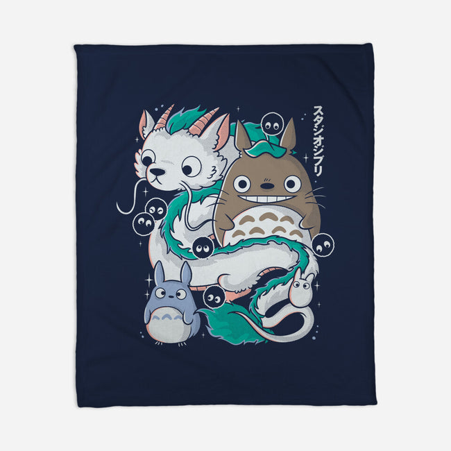 Magical Beings-none fleece blanket-Douglasstencil