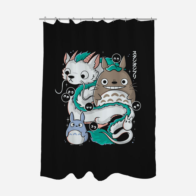 Magical Beings-none polyester shower curtain-Douglasstencil