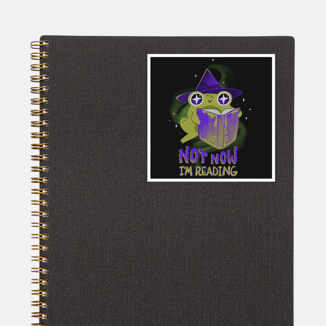 Not Now! I'm Reading-none glossy sticker-ricolaa