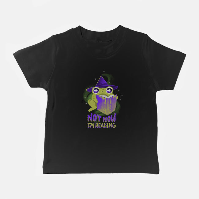 Not Now! I'm Reading-baby basic tee-ricolaa