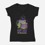 Not Now! I'm Reading-womens v-neck tee-ricolaa