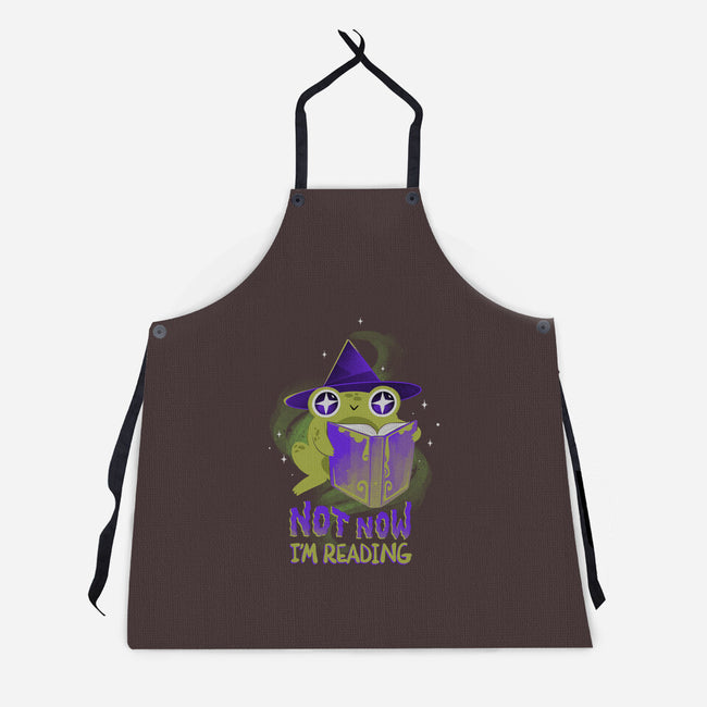 Not Now! I'm Reading-unisex kitchen apron-ricolaa