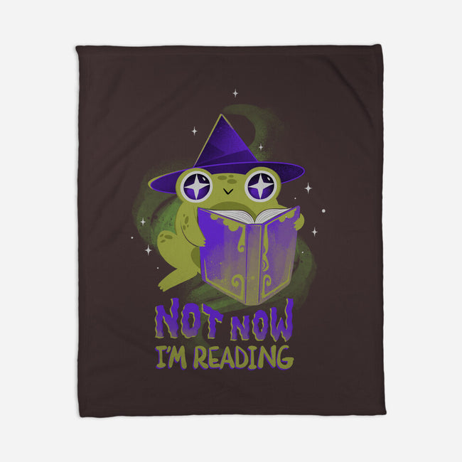 Not Now! I'm Reading-none fleece blanket-ricolaa